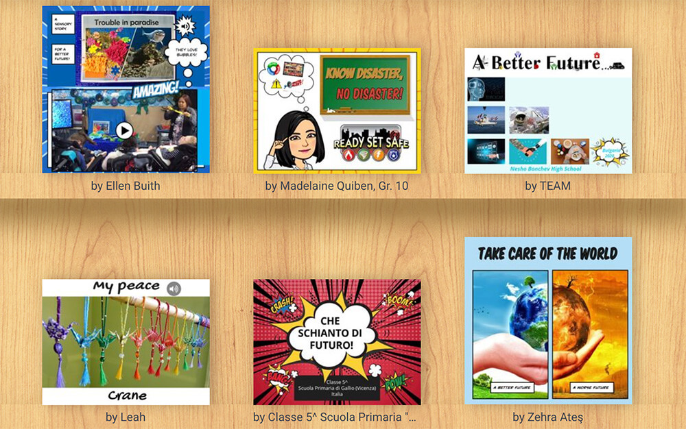 Book Creator competition winners