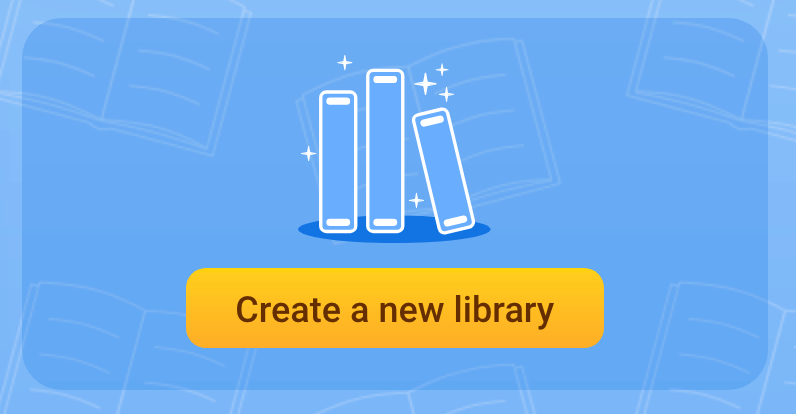 Create a new library button